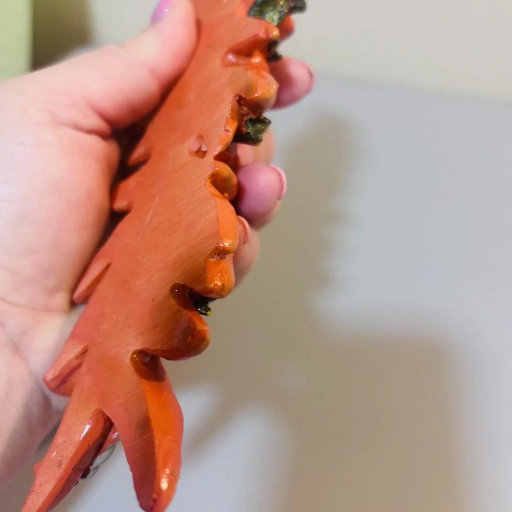 Carrots Handmade Vegetable String Vintage Ceramic Kitchen Wall Decor Retro Hang